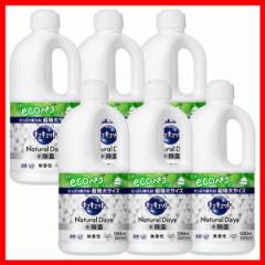 【6個セット】食器用洗剤 花王 ナチュラルデイズ キュキュット Natural Days+除菌 無香性 つめかえ用 1250ml KAO まとめ買い 詰替え用 ク