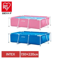�v�[�� �C���e�b�N�X INTEX 220cm�~150cm ��^ �q�� ��l ��^�v�[�� 2m�ȏ� �ƒ�p�v�[�� �t�@�~���[�v�[�� �q���v�[�� �t���[���v�[�� 