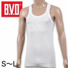 BVD メンズ タンクトップ 綿100％ S～L コットン ランニング シャツ インナー 下着 肌着 男性 紳士 白 ホワイト S M L