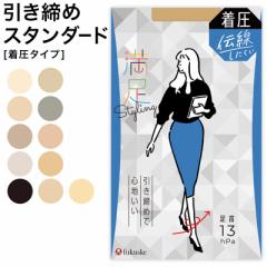 福助 満足 着圧ストッキング 伝線しにくい S-M～L-LL フクスケ レディース パンスト 引き締め