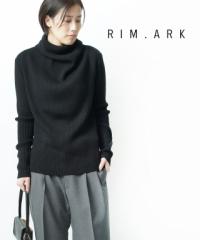 A[N ^[glbN jbgvI[o[ ujbg Black shoulder rib knit RIM.ARK 460EAL70-0210 Ki 2021H~V 