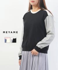 ������ COLOR BLOCK SWEAT PULLOVER MEYAME MEY-1414 �������K�i 220103 ��������