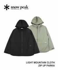 Xm[s[N Light Mountain Cloth Zip Up Parka Y Snow Peak JK-24SU104 Ki 2024tĐV 