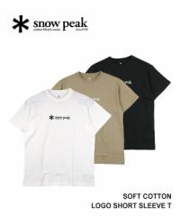 Xm[s[N Soft Cotton Logo Short Sleeve T Y Snow Peak TS-24SU201 Ki 2024tĐV