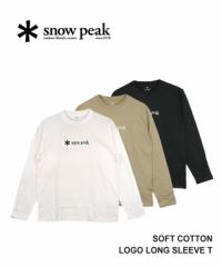 Xm[s[N Soft Cotton Logo Long Sleeve T Y Snow Peak SW-24SU201 Ki 2024tĐV