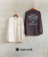 �X�m�[�s�[�N Living With Nature L/S T-Shirt Snow Peak TS-25AU009 �������K�i220509