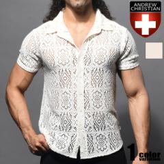 AndrewChristian/Ah[NX` Sheer Mykonos Shirt [X V[X[ Vc Y  gbvX t@bV 