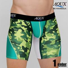 �{�N�T�[�p���c �����Y AQUX/�A�b�N�X Mid Long Boxer "Camo Green" �{�N�T�[�p���c �j������ �����Y �p���c �Z�N�V�[ aqux
