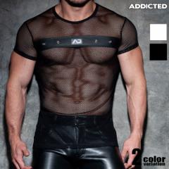 ADDICTED/AfBNeBbh MESH MIXED T-SHIRT bV TVc@@Y@t@bV@gbvX