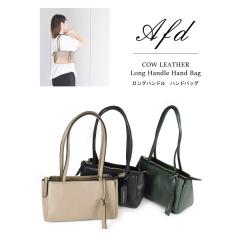 �n���h�o�b�O ���f�B�[�X �{�v �� �O���[�W�� �����O�n���h�� COW LEATHER 3�w�� �t�@�X�i�[�J�� ������ �V�����_�[�o�b�O ���U�[�g�[�g 