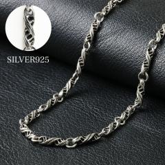 シルバー925 ツイスト ネックレス メンズ レディース シルバーチェーン