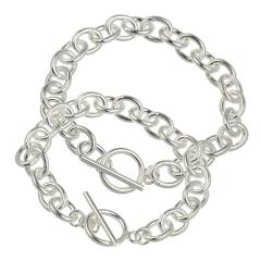 �y�A�u���X���b�g �}���e���`�F�[���u���X���b�g �V���o�[925 �A�Y�L�`�F�[�� T�o�[ �V���v�� 8.5mm�� ���� �������� �y�A�A�N�Z�T���[ 