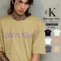 メール便送料無料 CALVIN KLEIN JEAMS カルバンクライン ジーンズ Tシャツ メンズ レディース ブランド ロゴプリント おしゃれ 40HM890 U