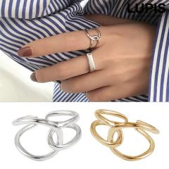 �w�� �����O ���f�B�[�X �m�b�g�����O �N���X �{�����[�� ��Ԃ� �S�[���h �V���o�[ ������ ��l 20�� 30�� 40�� LUPIS ���s�X