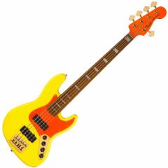 Fender MonoNeon Jazz Bass V, Maple Fingerboard, Neon YellowqtF_[r