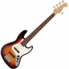 Fender Made in Japan Hybrid II Jazz Bass V, Rosewood Fingerboard, 3-Color SunburstytF_[5x[Xz