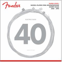 Fender Super 5250 Bass Strings, Nickel-Plated Steel Roundwound, Short Scale, 5250XL .040-.095 Gauges, (4) x[XqtF_[r