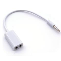 送料無料】イヤホンジャック 3.5mm 対応イヤホン二股分配ケーブル 