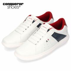 コンカラー シューズ バンジー 646 conqueror shoes BUNGEE メンズ スニーカー トリコロール ホワイト 靴 