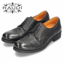 RAUDI ラウディ R-11104 メンズ カジュアルシューズ ブラック 革靴 レースアップシューズ 本革 セール