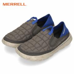 メレル メンズ モックシューズ ハット モック MERRELL HUT MOC 2 J004163 グレー ブルー キルティング スリッパ スリッポン 超軽量 靴