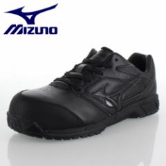 ミズノ MIZUNO オールマイティCS 紐タイプ C1GA171009 ブラック ワーキング スニーカー 安全靴 作業靴 レディース 3E