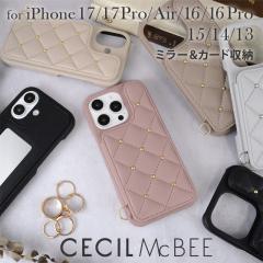iPhone17 17pro iphone air �P�[�X �u�����h CECILMcBEE �Z�V���}�N�r�[ �L���e�B���O �w�ʃP�[�X iphone16 �P�[�X ���킢�� �X�}�z�P�[