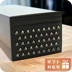 �N���X�`���� ���u�^�� �J�[�h�P�[�X ���f�B�[�X Christian Louboutin CALF PARIS-SPIKES �J�[�t �C�^���A 3165043 BLACK-GUNMETAL �u��