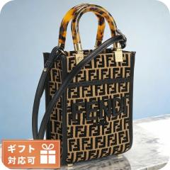 �t�F���f�B �g�[�g�o�b�O ���f�B�[�X �u�����h FENDI 8BS051 �u���b�N �u���E���n �o�b�O