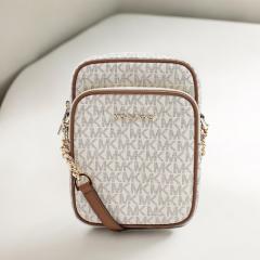�}�C�P���R�[�X MICHAEL KORS �V�����_�[�o�b�O 35F1GTVC2B-VANILLA ���f�B�[�X �W�F�b�g�Z�b�g�g���x�� JET SET TRAVEL �o�j�� �z���C�g