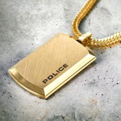 �|���X �l�b�N���X POLICE �`�F�[�� �v���[�g �y���_���g �S�[���h �X�e�����X ������\ 24920PSG-A �����Y �j���p