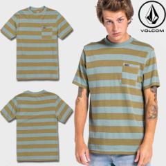 {R VOLCOM TVc Y 2022t MAXER STRIPE CREW SS A0112200 