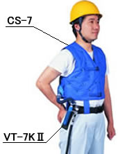 暑さ対策 グッズ】個人用冷却器クーレット専用ベスト CS-7 【冷媒
