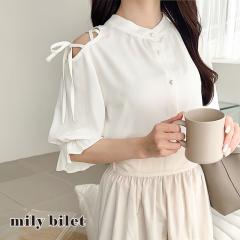 �N���V�J���G���t�t�V�� mily bilet �g�b�v�X �u���E�X ���f�B�[�X �O��2way ���J�����{�� �o���h�J���[ �V���c ������ �Е����o�� ���^ 