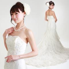 エマリーエ EMarie ダブルリボンケープカラー Aライン ウェディング