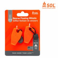 SOL GXI[G XL[t[eBOzCbX Rescue Floating Whistle 2 Pack  14065-5