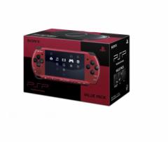 【新品】【即納】 PSP「プレイステーション・ポータブル」バリューパック:レッド/ブラック(PSPJ30026)