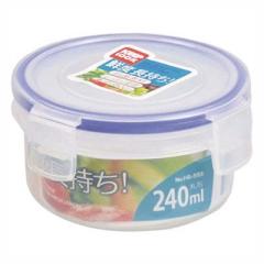 保存容器 プラスチック 密閉容器 食品 キッチン 丸型/円形 240mlの通販