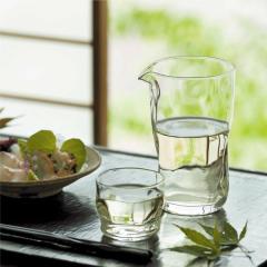 グラス 片口カラフェ ピッチャー 冷酒 日本酒 ガラス製 てびねり 