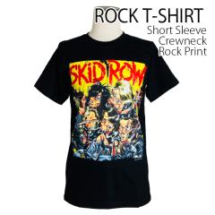 SKID ROW T�V���c �X�L�b�h�E���E Band Logo ���b�NT�V���c �o���hT�V���c ���� �����Y ���f�B�[�X ���������� �o��T ���b�NT �o���hT �_
