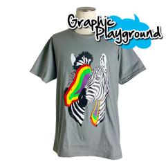 [���[���֑�������]�p���f�B�[T�V���c �����Y ���f�B�[�X �������� T�V���c Rainbow Zebra �[�u�� ���܂��� �O���t�B�b�NT�V���c �|�b�vT