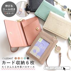 LIZDAYS �p�X�P�[�X ���f�B�[�X ��܂� 4�� �J�[�h�ő�6�� �J�[�h�P�[�X ���^ ���[���t�� ������� �Ƌ��� ic�J�[�h �Ј��� �N���W�b�g