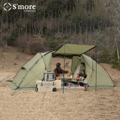 Smore / Deeper 】 テント 2ルーム ポリエステル 4人 2ルームテント