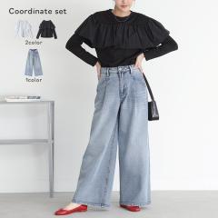 �w�t�����؂�ւ��g�b�v�X�~�^�b�N�f�j���p���c�R�[�f2�_SET�x�y���[���֕s�z�y40�z[2�_�R�[�f�Z�b�g 2026 ���f�B�[�X �J�b�g�g�b�v�X 