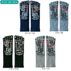 ◇メール便対応商品◇三笠 TSUBO レシピ PLUS 両面足つぼ5本指ソックス