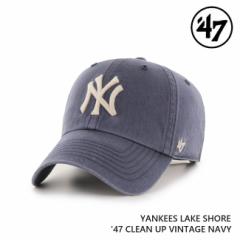 47 Lbv  47 Brand tH[eBZu CLEAN UP Yankees Lake Shore Vintage Navy MLB CAP j[[NEL[X W[[O