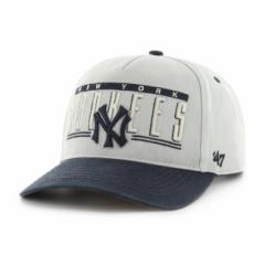 47 Lbv  47 Brand tH[eBZu HITCH Yankees Double Header Base Line Gray x Navy j[[NEL[X MLB CAP