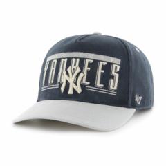 47 Lbv  47 Brand tH[eBZu HITCH Yankees Double Header Base Line Navy x Gray j[[NEL[X MLB CAP