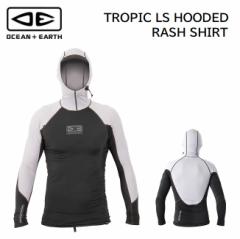 OCEAN&EARTH TROPIC LS HOODED RASH SHIRT WITH BACK STASH POCKET bVK[h