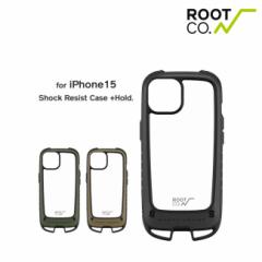 iPhone15pP[X ROOT CO. [g R[ GRAVITY  Shock Resist Case +Hold. iPhoneP[X
